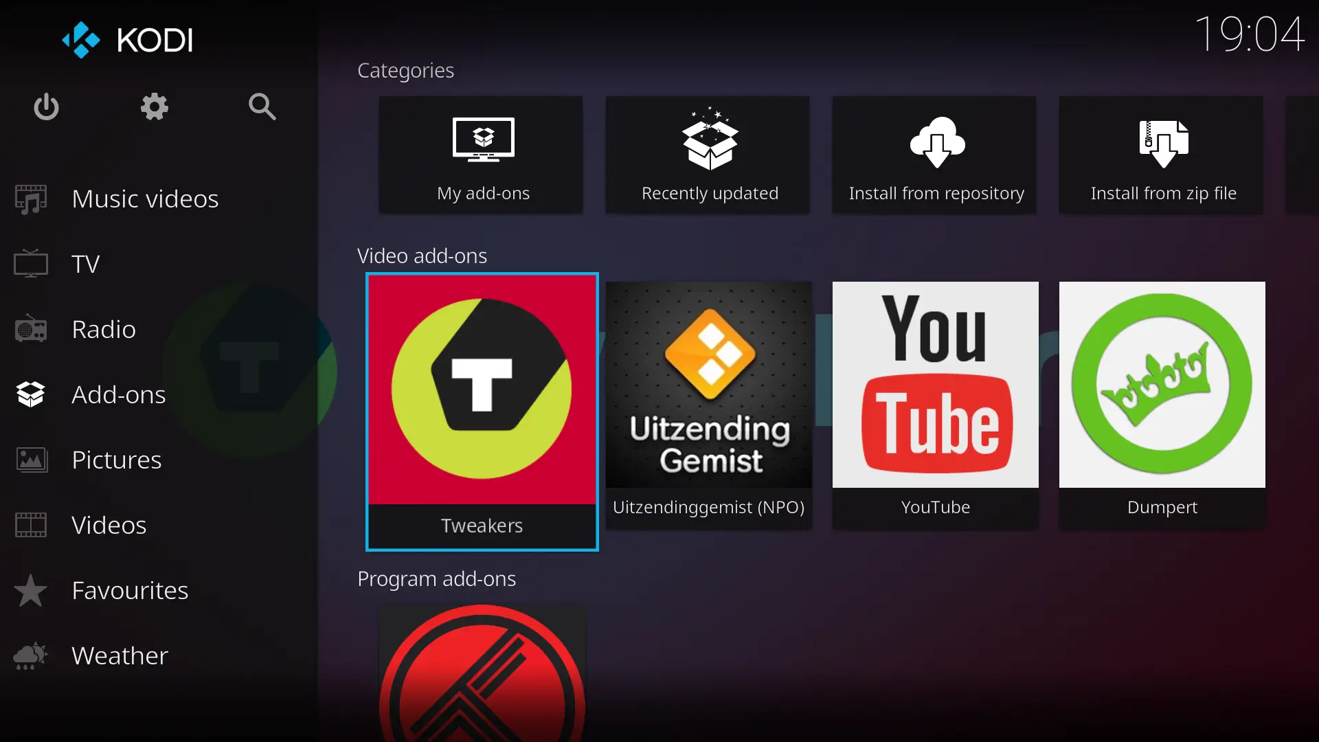 Screenshot Kodi APK