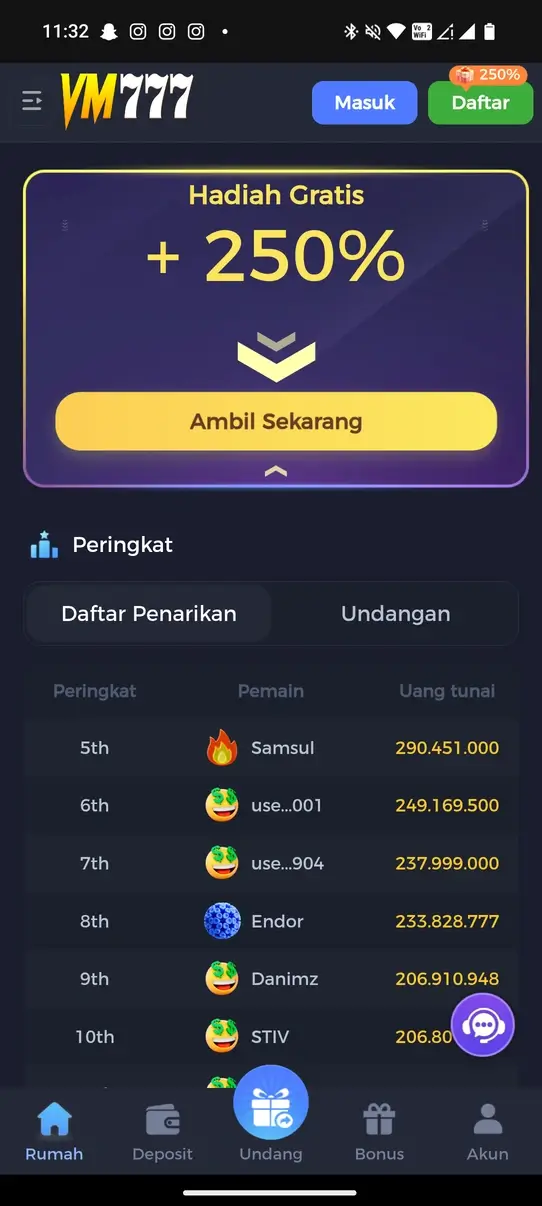 Screenshot VM777 APK v9.7